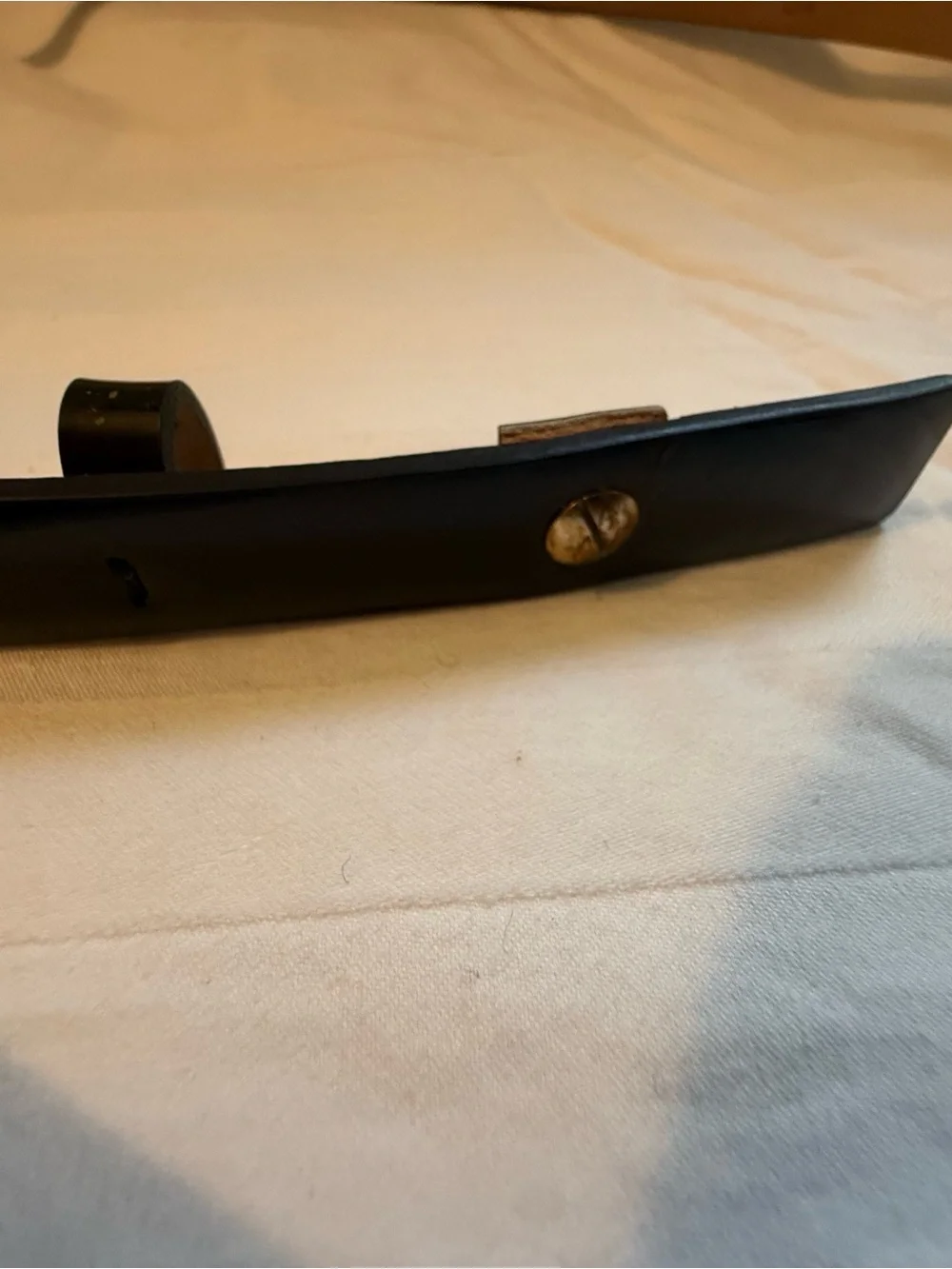 Valentino Garavani Black Leather Belt Strap with Metal Stud